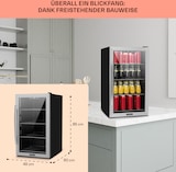 thumbnail of Beersafe 4XL Kühlschrank 124 Liter 4 Böden Panoramaglastür Edelstahl Silber