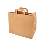 thumbnail of PAPSTAR 50 Tragetaschen, Papier 27 cm x 32 cm x 17 cm braun mit Tragegriff