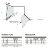 thumbnail of Box Doccia Saloon 6mm Anticalcare H200 Trasparente - 70x120