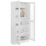 thumbnail of vidaXL Vitrinenschrank Weiß 82,5x30,5x185 cm Holzwerkstoff