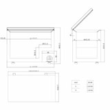 thumbnail of Arcón congelador horizontal, con una puerta abatible, acero, con cerradura, -2°C a -25°C, 1275x750x840 mm, EASYLINE 450L 10083 Vaiotec