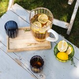 thumbnail of Federico de Majo karaf Perle collectie, handgemaakt van transparant glas, elegant design voor op tafel, gemaakt in Italië, uniek.