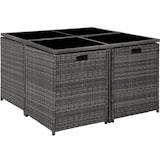 thumbnail of tectake Salon de jardin BILBAO 8 places avec housse de protection - gris - 403901