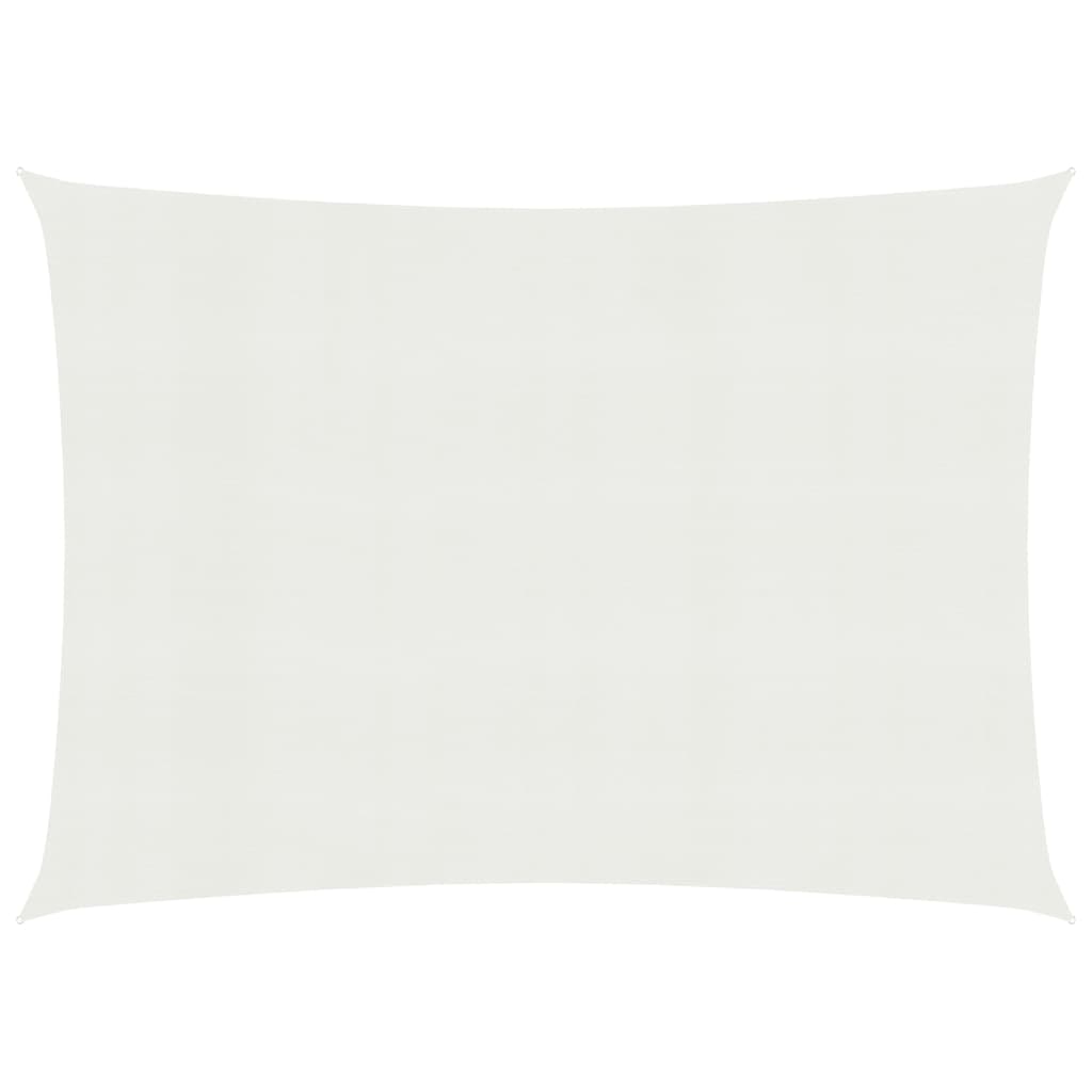 Voile d'ombrage 160 g/m² Blanc 4x5 m PEHD Modèle Terrasse Pure Prime