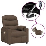 thumbnail of vidaXL Massagesessel Elektrisch Braun Stoff