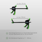 thumbnail of Einhandzwingen 35x105 mm 10er Set Schnellspannzwinge