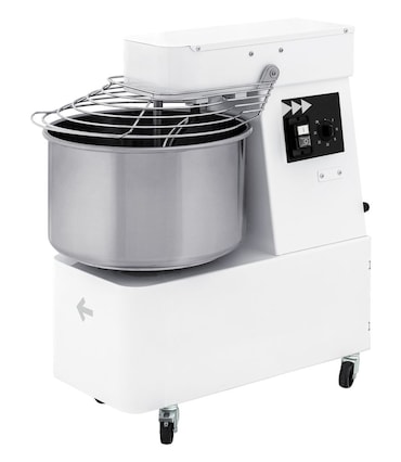 HENDI Pétrin à spirale avec tête fixe et cuve, 35 kg/h, 10L, 230V/370W, 240x590x(H)575mm