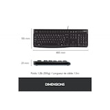 thumbnail of Logitech - k120 - clavier filaire - port usb - noir clavier azerty