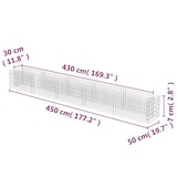 thumbnail of vidaXL Gabionen-Hochbeet Verzinkter Stahl 450×50×50 cm