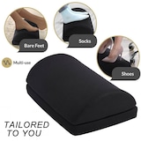thumbnail of Intirilife Fußstütze Fußablage mit Memory Schaum und Überzug in Schwarz - 44 x 30 x 15 cm - Fußkissen Höhenverstellbar Ergonomisch Stützkissen Fußbank