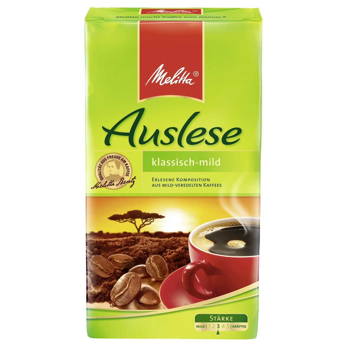 Melitta Gemahlener Kaffee Auslese Klassisch-Mild (500g)