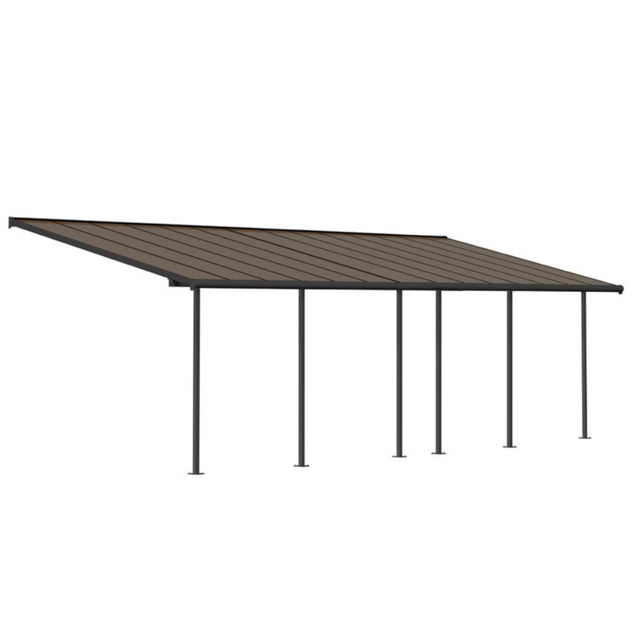 PALRAM pergola 25.8m² gris anthracite 705604