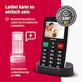 thumbnail of Senioren-Handy LUX – Komfort-Mobiltelefon mit Großtasten, SOS-Notruftaste & Ladeschale, Schwarz