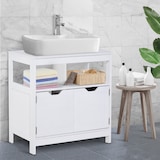 thumbnail of kleankin Armário de banheiro Com prateleira 2 portas de armazenamento Dispositivo anti-ponta Resistente a humidade
60x30x60 cm Branco