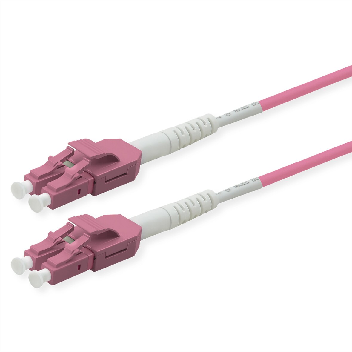 ROLINE Glasvezel Kabel duplex 50/125µm OM4, LC/LC, LSOH, UNIBOOT, violet, 2 m