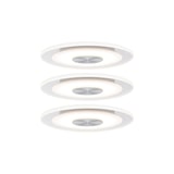 thumbnail of Paulmann Premium LED encastré Whirl set de base rond 120mm 3x4,9W 3x450lm 230V dimmable 3000K alu tourné satin 92907