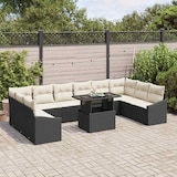 thumbnail of vidaXL Garten-Sofa-Set mit Kissen mit Kissen 11 pcs Schwarz und Creme