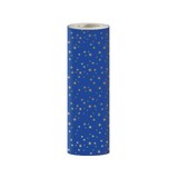 thumbnail of Clairefontaine Geschenkpapier 80g, Tiny Rolls, 50x0,35m, Sterne, Gold - Blau 223916C