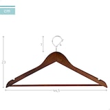 thumbnail of Max Home Pack 80 cabides de madeira cor castanha