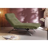 thumbnail of KAWOLA tumbona AMERIVA sillón Relax tumbona Terciopelo verde oliva base cromo
