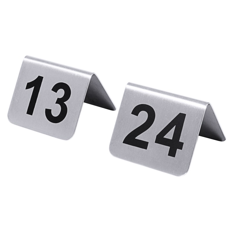 Tafelnummers 1 tot 12