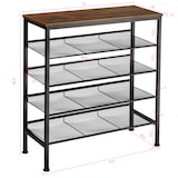 thumbnail of Schuhregal Bournemouth 75,5x30,5x85,5cm