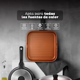 thumbnail of San Ignacio - Frigideira grill antiaderente Ø28 cm Bronze.