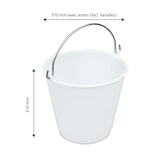 thumbnail of GILAC Seau rond gradué - 14 L - Blanc G615521