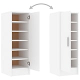 thumbnail of Helloshop26 - Armoire à chaussures range chaussures rangement meuble entrée couloir salon 32 x 35 x 92 cm aggloméré blanc 02_0021453