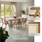 thumbnail of tectake Sedia da pranzo Lissy con intreccio viennese, stile boho - a pezzo Rovere chiaro