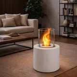 thumbnail of Camino Bioetanolo da Pavimento Biocamino per Interno Esterno Bruciatore in Acciaio Inox con Vetro Design Salotto e Ristoranti cm 36x56 – Bianco