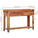 thumbnail of Table console 110x34x74 cm Bois d'acacia massif