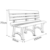 thumbnail of BICA Gartenbank Olimpia grün | wetterfest | Ideal für Garten, Outdoor | Sitzbank, Parkbank