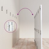 thumbnail of Décoshop26 - Hoofdbord slaapkameraccessoire meubel 200 x 1,5 x 80 cm wit MDF TDL0203635