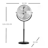thumbnail of IluminaShop Ventilador de Pie Negro 120W Metal/Aluminio/Policarbonato Motor AC