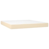 thumbnail of vidaXL Boxspringbett mit Matratze & LED Creme 180x200 cm Stoff