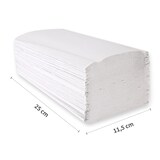 thumbnail of Papierhandtuch 1-lagig gelegt 23x25 cm ZZ/V-Falz Weiss
