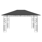 thumbnail of Gazebo Con Zanzariera E Luci Led 4x3x2,73 M Antracite