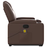 thumbnail of vidaXL Massagesessel mit Aufstehhilfe Braun Kunstleder