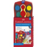 thumbnail of Faber Castell Farbkasten Connector 24 Farben mit DW rot