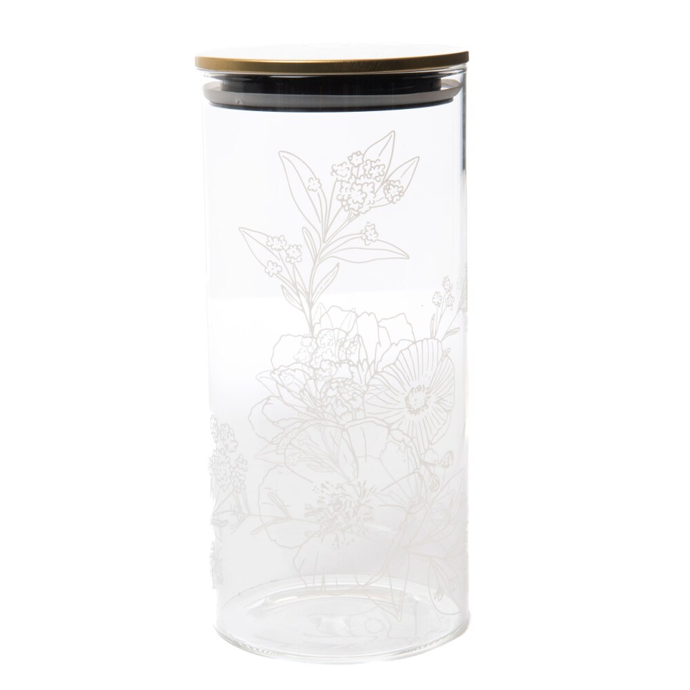 Bonbonne Entourage En Verre Transparent - 34 Litres - Dimensions 48,5 X 48,5 X 56 Cm