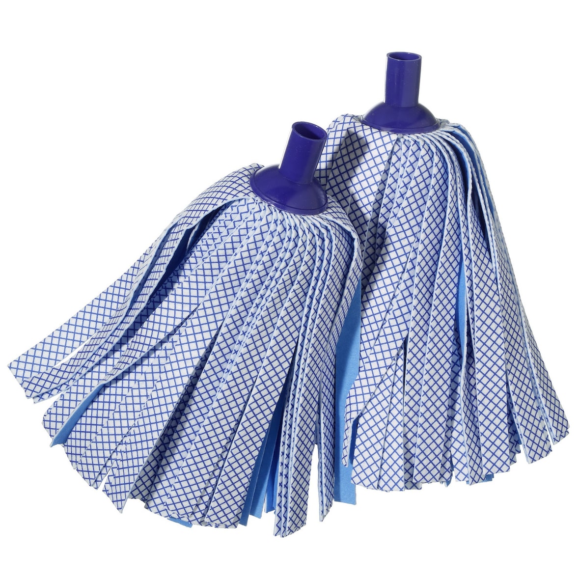 METRO PROFESSIONAL Mocio per pavimenti, viscosa/poliestere, 19 x 9 x 34 cm, 116 g, blu/bianco, 2 unità