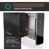 thumbnail of Aplic USB 3.0 Festplattengehäuse 3,5 Zoll extern - gebürstetes Aluminium - für SSD und HDD - SATA - UASP - Super Speed 5 Gbit s - Plug and Play