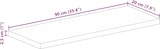 thumbnail of vidaXL Tischplatte 90x20x2,5 cm Rechteckig Massivholz Mango