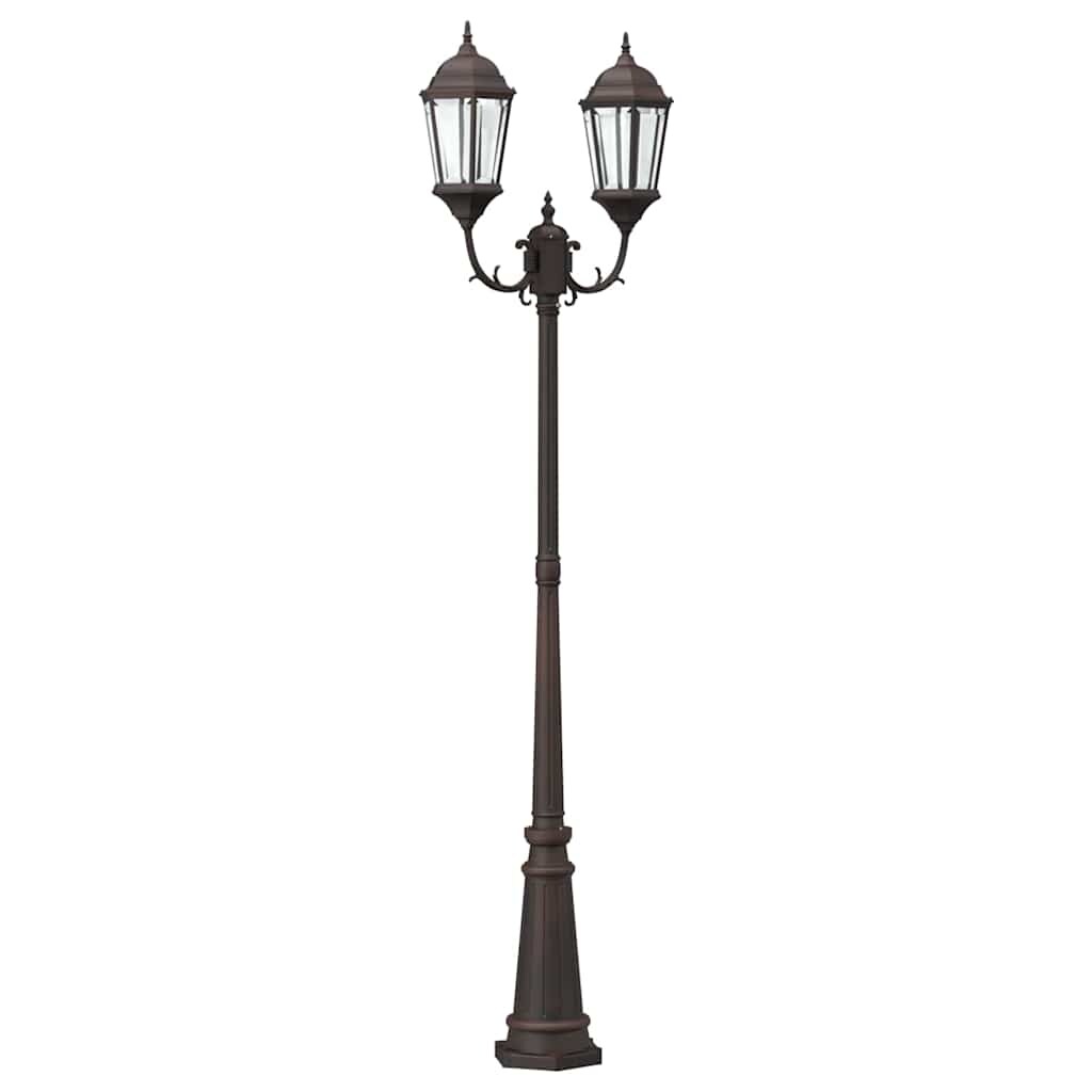 vidaXL Garten-Licht Bronze 68 x 20 x 235 cm Aluminium und Glas