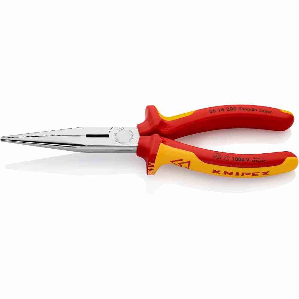KNIPEX telefoontang, 200mm, recht, beschermende isolatie 1000V, 2-componenten, VDE