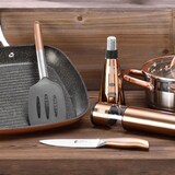 thumbnail of BERGNER - Set di Padelle Ø20/24cm in Alluminio Fuso Adatto per Induzione con Set di 3 Coltelli in Acciaio Inox con Supporto Magnetico da Parete