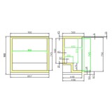 thumbnail of Barkühlschrank STERLET | 2x abschließbare Glastür + LED | 198 Liter, HxBxT 90x90x50cm | +2/+10°C | Schwarz | + CHEFGASTRO Geschirrtuch
