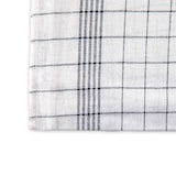 thumbnail of 10er Set Geschirrtuch aus 100% Baumwolle, kariert, schwarz-weiss, 50 x70 cm