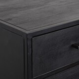 thumbnail of LOFT42 Evi Industrieel Nachtkastje met 2 lades - Zwart Mangohout - Metaal - 60x45x38